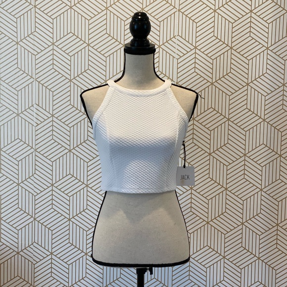 JACK by BBDakota High Neck Cropped Top NWT - Picture 1 of 3